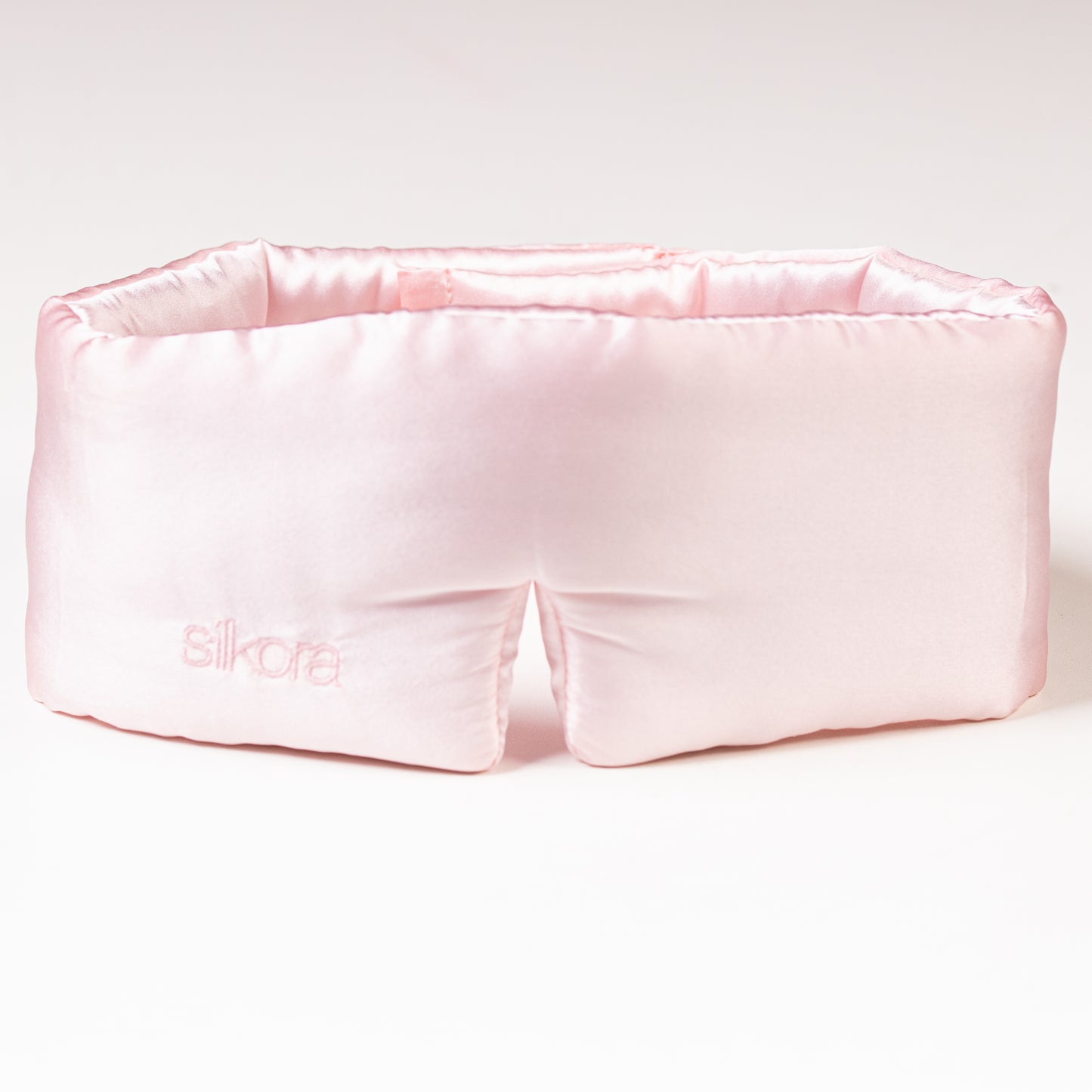 Silkora Premium Silk Deep Sleep Mask - 22 Momme 100% Mulberry Silk - Sleep Eye Mask for Men & Women - Lotus Pink