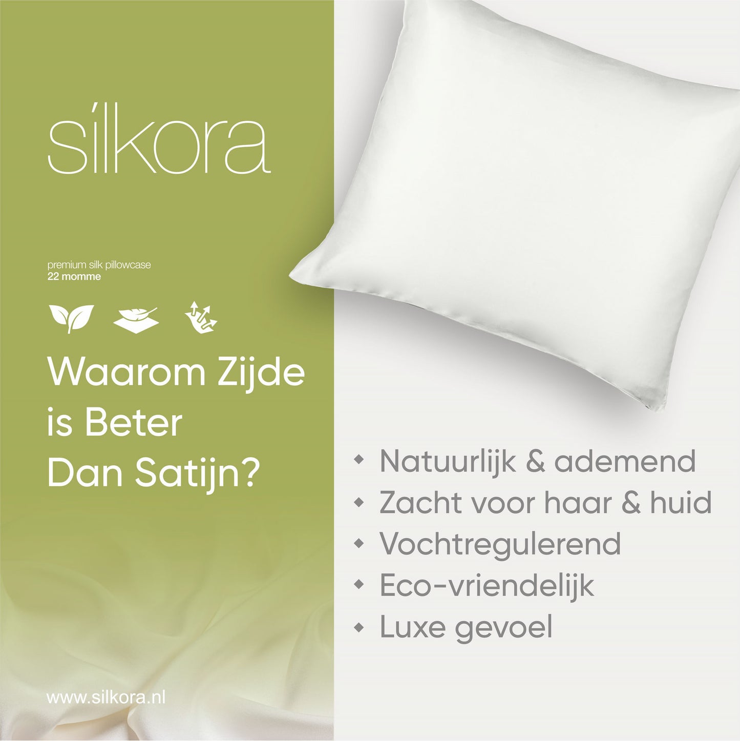 Zijden Kussensloop Wit Waarom is Zijde Beter Dan Satijn