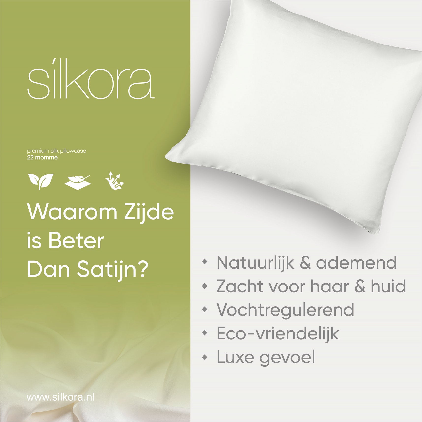 Zijden Kussensloop Wit Waarom is Zijde Beter Dan Satijn